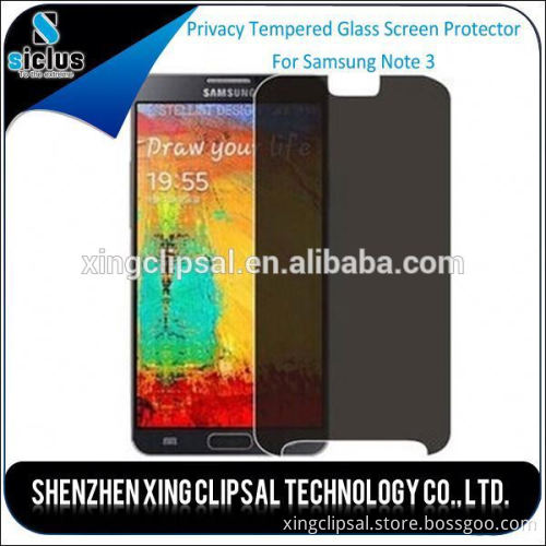 180 degree 0.33mm 2.5D Privacy Anti-Spy Tempered Glass Screen Protector Shield for Samsung note 3